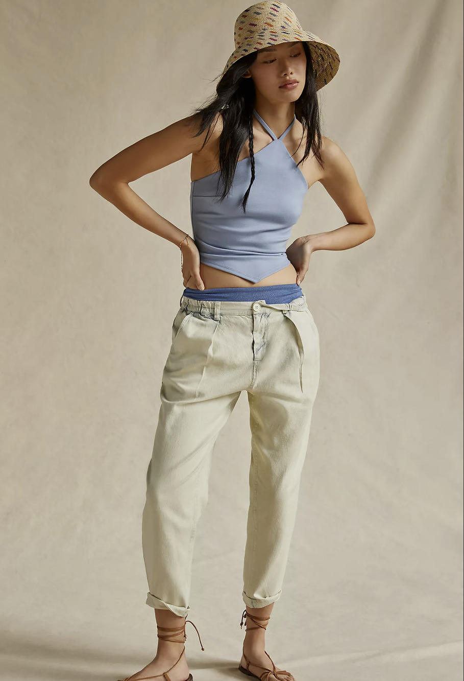 Anthropologie Denim Beach Pants - Small Women's - New